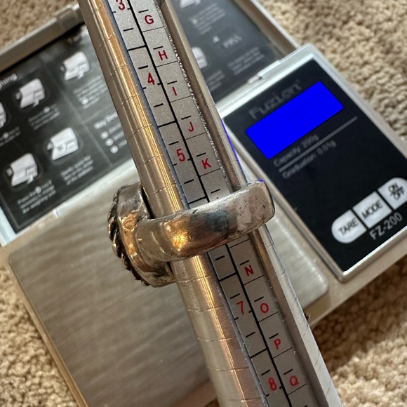 Vintage Sterling Silver Turquoise Native American Ring - Picture 3 of 5